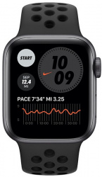 Смарт-часы Apple Watch Series 6 Nike 44mm Aluminum Space Gray (MG173) - фото2