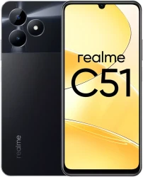 Смартфон Realme C51 RMX3830 4GB/64GB (угольно-черный) - фото