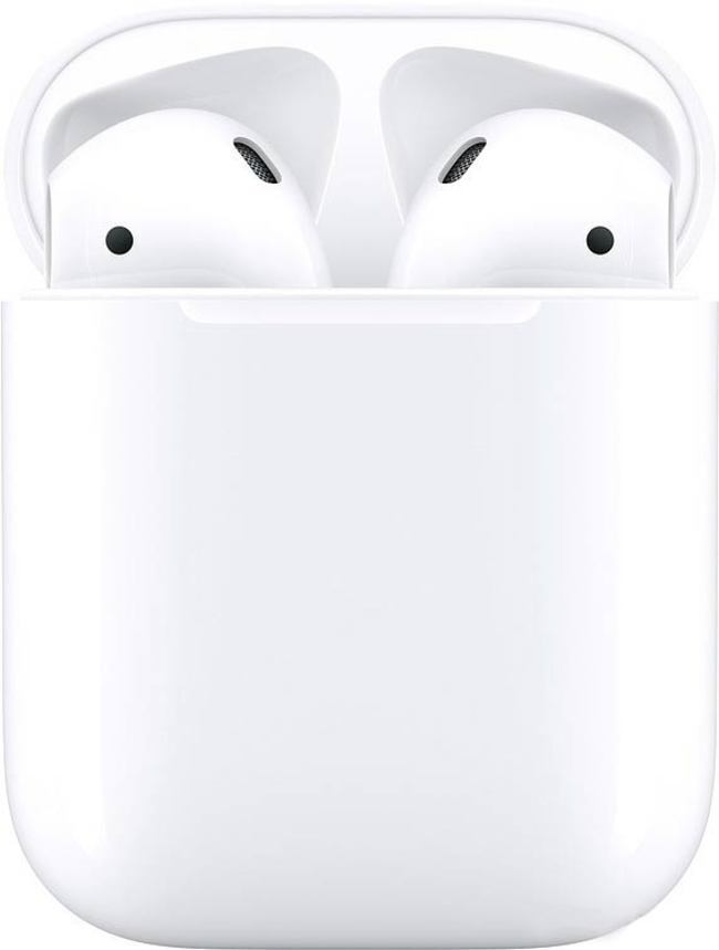 Гарнитура Apple AirPods 2 с беспроводным зарядным футляром - фото2