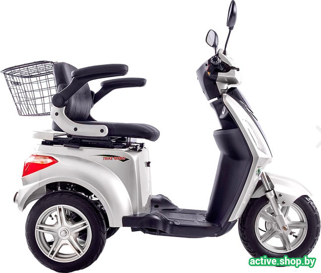 Электроскутер Volteco Trike New (серебристый) - фото