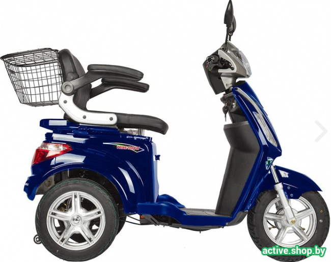 Электроскутер Volteco Trike New (синий) - фото