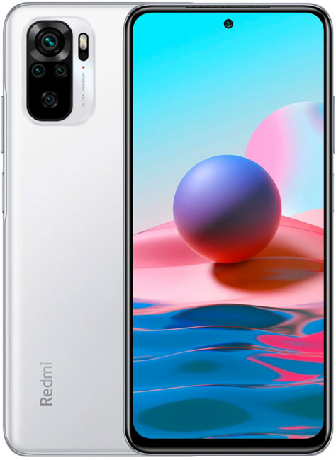 Смартфон Redmi Note 10 4Gb/128Gb White (Global Version) - фото