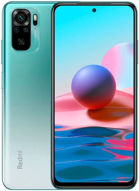 Смартфон Redmi Note 10 4Gb/64Gb Green (Global Version) - фото