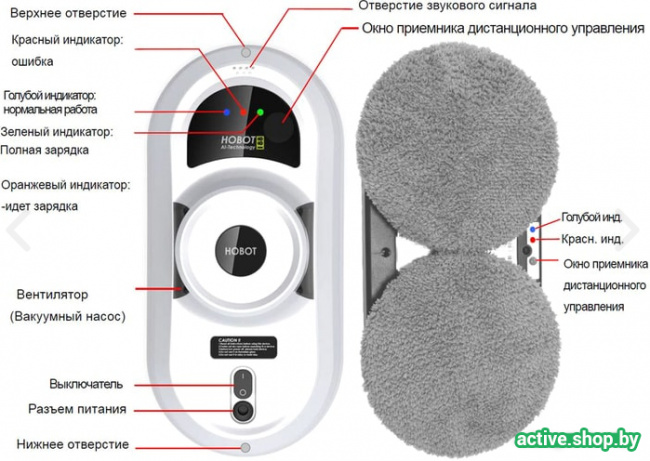 Робот для мытья окон Hobot 388 Ultrasonic - фото2