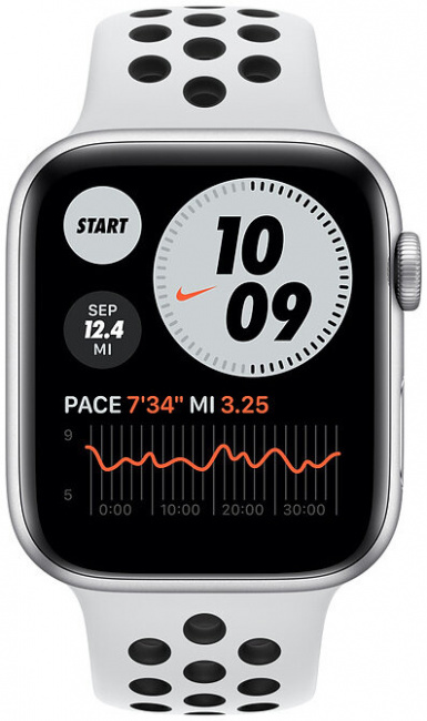 Смарт-часы Apple Watch Series 6 Nike 44mm Aluminum Silver (MG293) - фото2