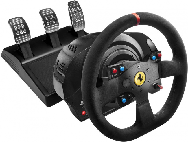 Руль ThrustMaster T300 Ferrari Integral Racing Wheel Alcantara Edition - фото