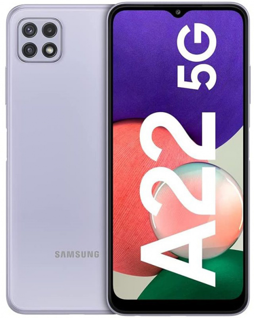 Смартфон Samsung Galaxy A22 5G 6Gb/128Gb Violet (SM-A226/DS)  - фото