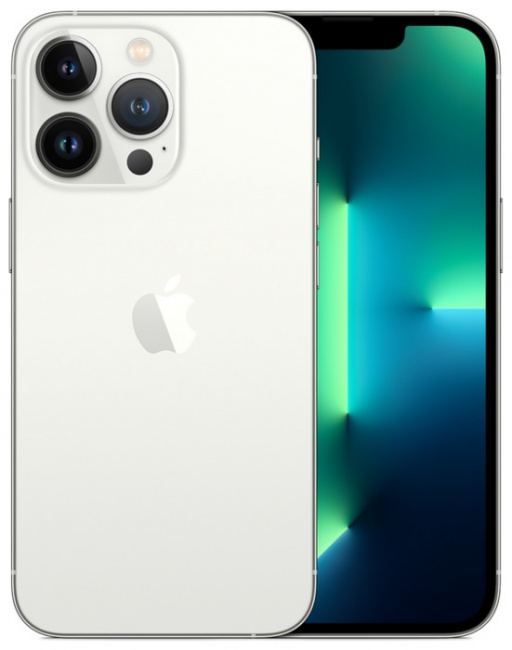 Смартфон Apple iPhone 13 Pro 128Gb (серебристый)  - фото