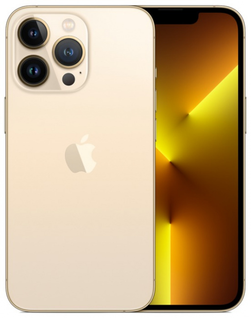 Смартфон Apple iPhone 13 Pro 256Gb (золотой)  - фото