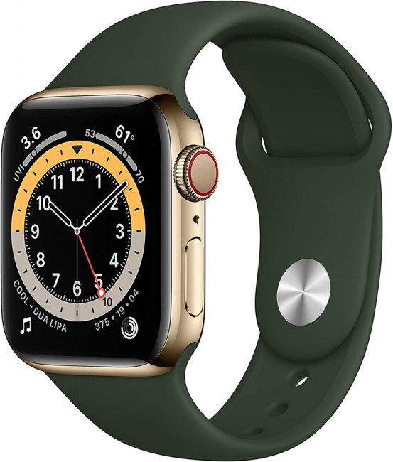 Смарт-часы Apple Watch Series 6 LTE 40mm Stainless Steel Gold (M06V3) - фото