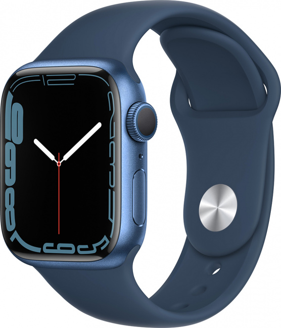 Смарт-часы Apple Watch Series 7 41mm синий (MKN13) - фото