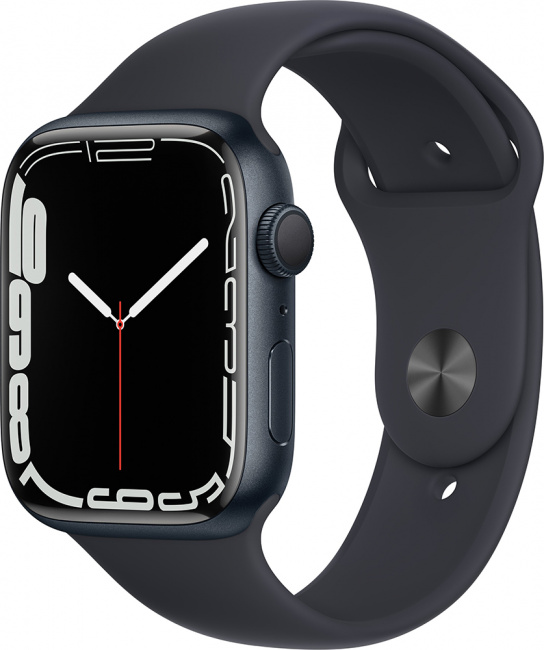 Смарт-часы Apple Watch Series 7 45mm темная ночь (MKN53) - фото