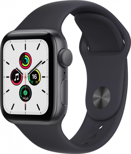 Смарт-часы Apple Watch SE 44mm Aluminum Space Gray (MKQ63) - фото