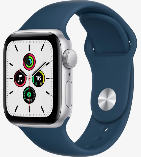 Смарт-часы Apple Watch SE 40mm Aluminum Silver (MKNY3) - фото