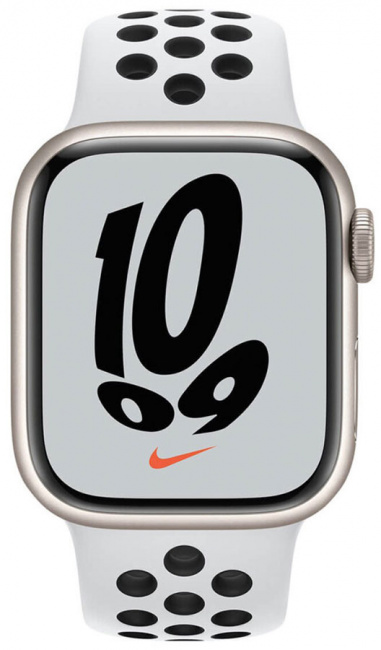 Смарт-часы Apple Watch Nike Series 7 45mm сияющая звезда (MKNA3) - фото2