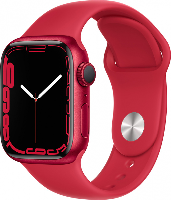 Смарт-часы Apple Watch Series 7 41mm красный (MKN23) - фото