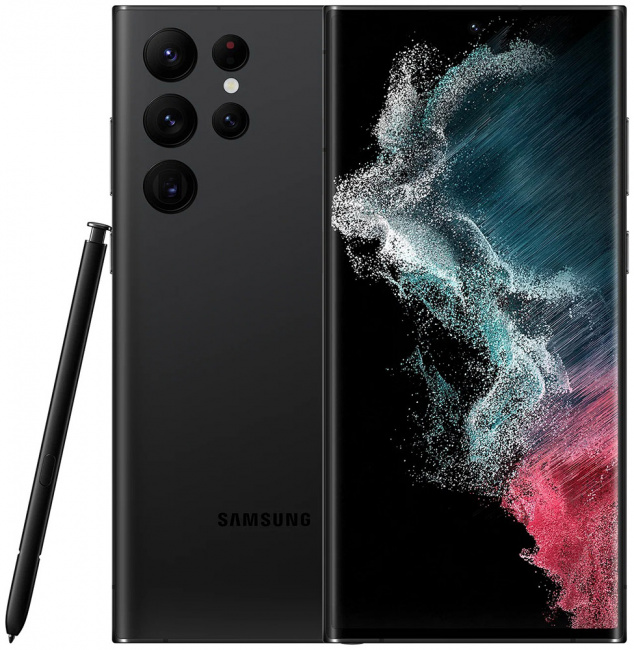 Смартфон Samsung Galaxy S22 Ultra 5G 12GB/512GB черный фантом (SM-S9080) - фото