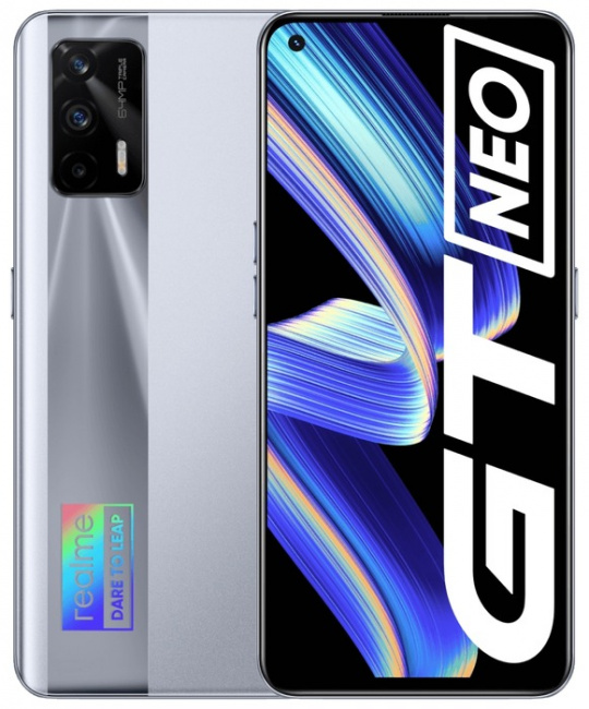 Смартфон Realme GT Neo 5G 12GB/256GB (серебристый) - фото