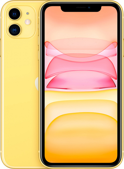 Смартфон Apple iPhone 11 64Gb Yellow - фото