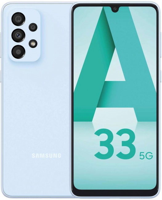 Смартфон Samsung Galaxy A33 5G 8GB/128GB голубой (SM-A3360/DSN) - фото