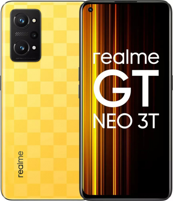 Смартфон Realme GT Neo 3T 80W 8GB/256GB желтый (международная версия) - фото