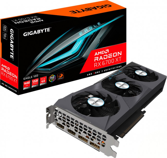 Видеокарта Gigabyte GV-R67XTEAGLE-12GD Radeon RX 6700 XT Eagle 12GB GDDR6 192bit - фото7