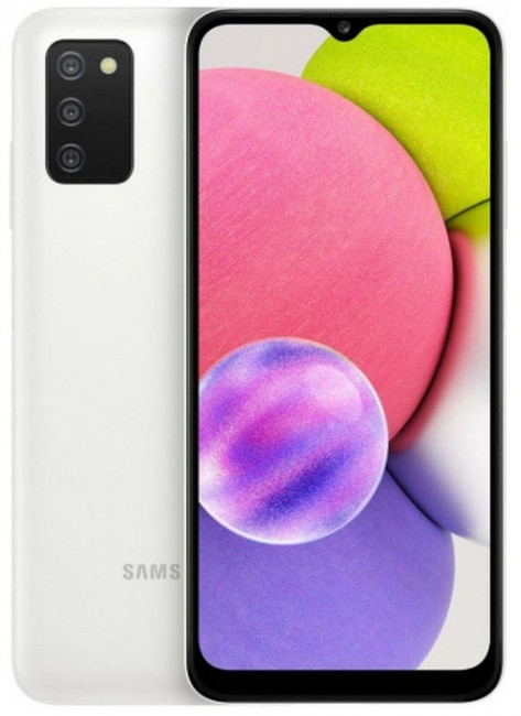 Смартфон Samsung Galaxy A03s 4Gb/64Gb белый (SM-A037F/DS) - фото