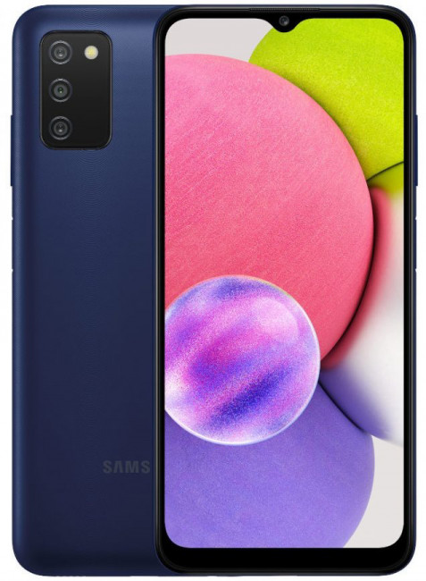 Смартфон Samsung Galaxy A03s 4Gb/32Gb синий (SM-A037F/DS) - фото