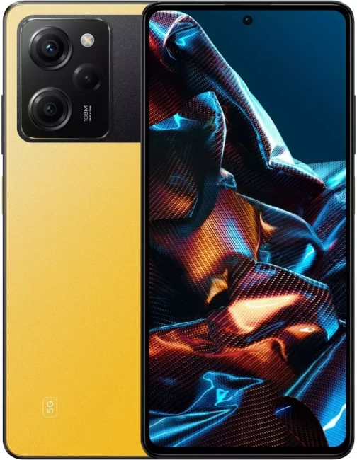 Смартфон POCO X5 Pro 5G 6GB/128GB желтый (международная версия) - фото