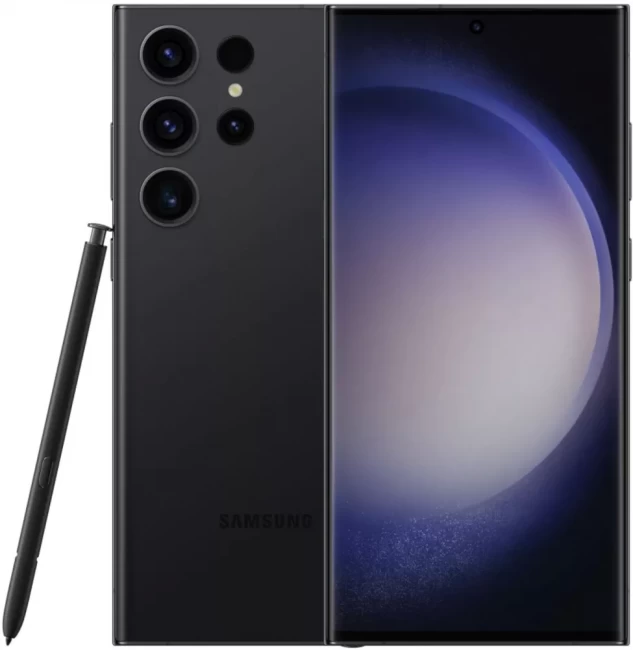 Смартфон Samsung Galaxy S23 Ultra 8GB/256GB черный фантом (SM-S918B/DS) - фото