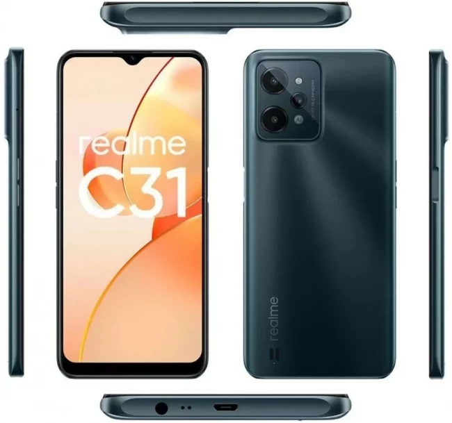 Смартфон Realme C31 RMX3501 4GB/64GB темно-зеленый (международная версия) - фото5