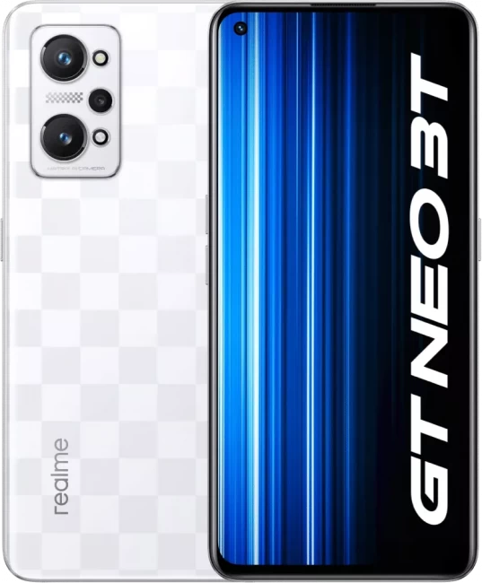 Смартфон Realme GT Neo 3T 80W 8GB/128GB белый (международная версия) - фото