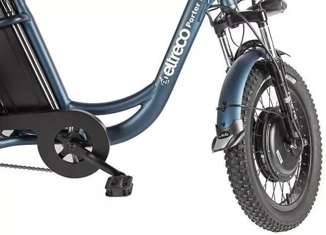 Электровелосипед Eltreco Porter Fat 500 UP! (темно-синий) - фото6