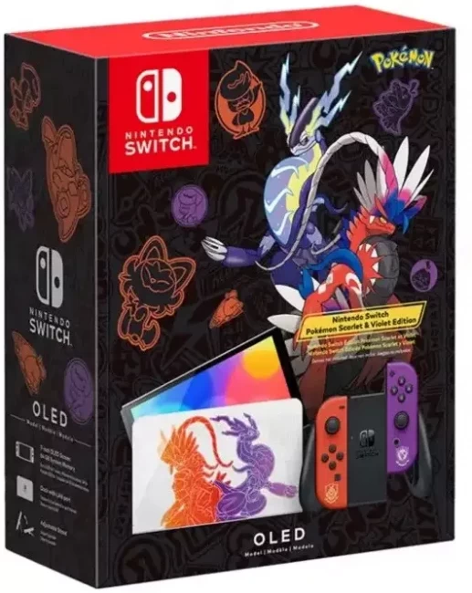Игровая приставка Nintendo Switch OLED Pokemon Scarlet & Violet Edition - фото