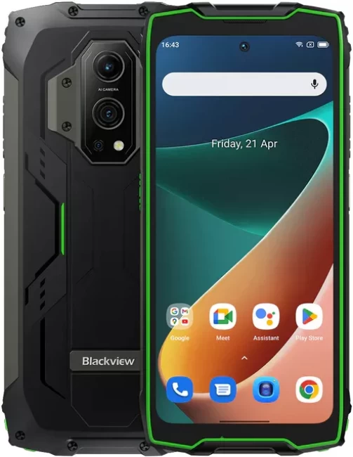 Смартфон Blackview BV9300 (с фонариком, зеленый) - фото