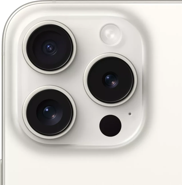 Смартфон Apple iPhone 15 Pro Max Dual SIM 256GB (белый титан) - фото5