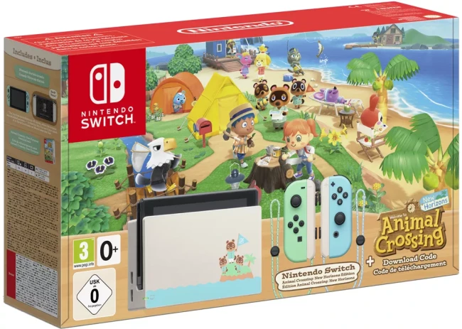 Игровая приставка Nintendo Switch 2019 (Animal Crossing: New Horizons Edition) - фото