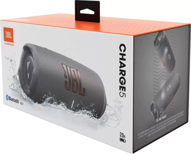 Портативная акустика JBL Charge 5 Gray - фото7