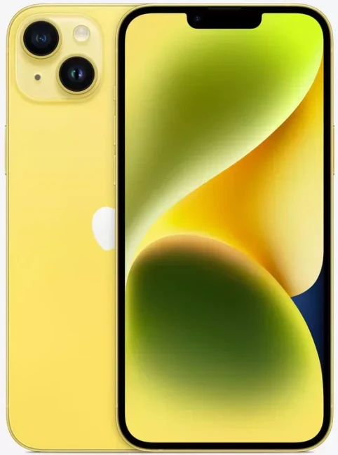 Смартфон Apple iPhone 14 Dual SIM 512GB (желтый) - фото