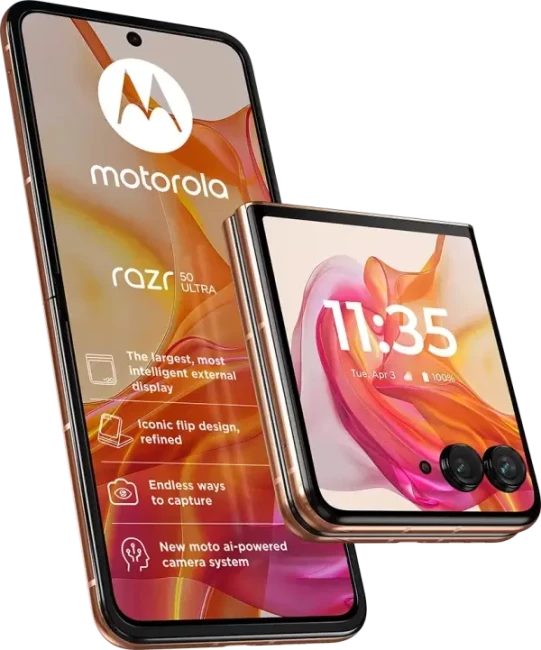 Смартфон Motorola Razr 50 Ultra 12GB/512GB (персиковый пух) - фото3