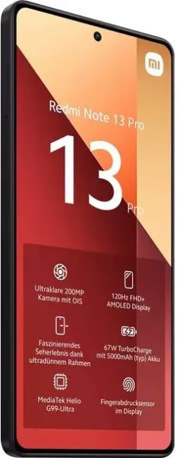 Смартфон Redmi Note 13 Pro 12GB/256GB с NFC международная версия (полуночный черный) - фото2