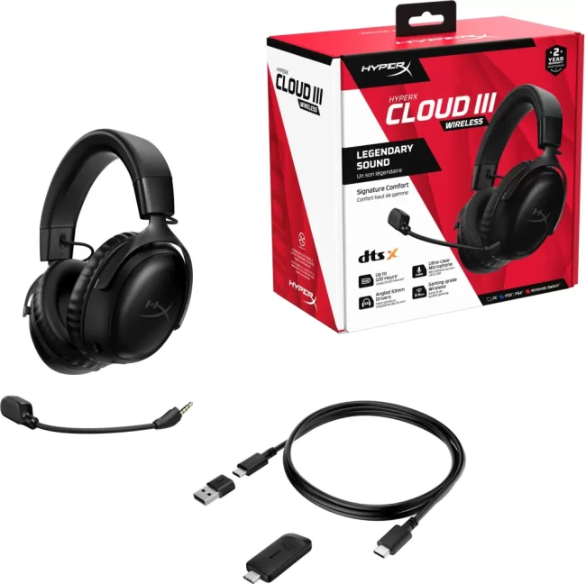 Наушники HyperX Cloud III Wireless (черный) - фото6