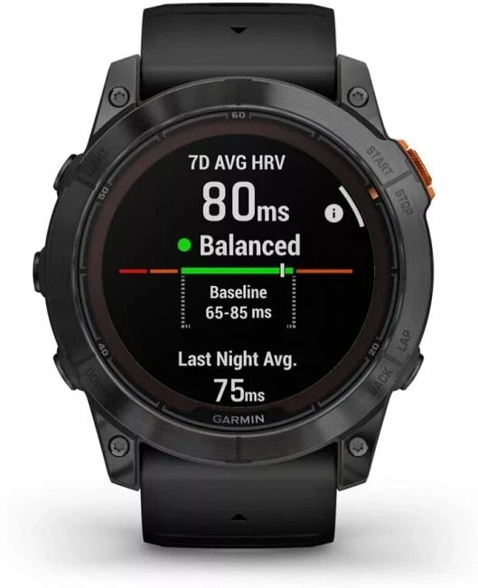 Умные часы Garmin Fenix 7X Pro Solar (сланцево-серый/черный) - фото2