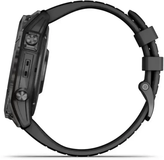 Умные часы Garmin Fenix 7X Pro Sapphire Solar (карбоново-серый титан/черный) - фото6