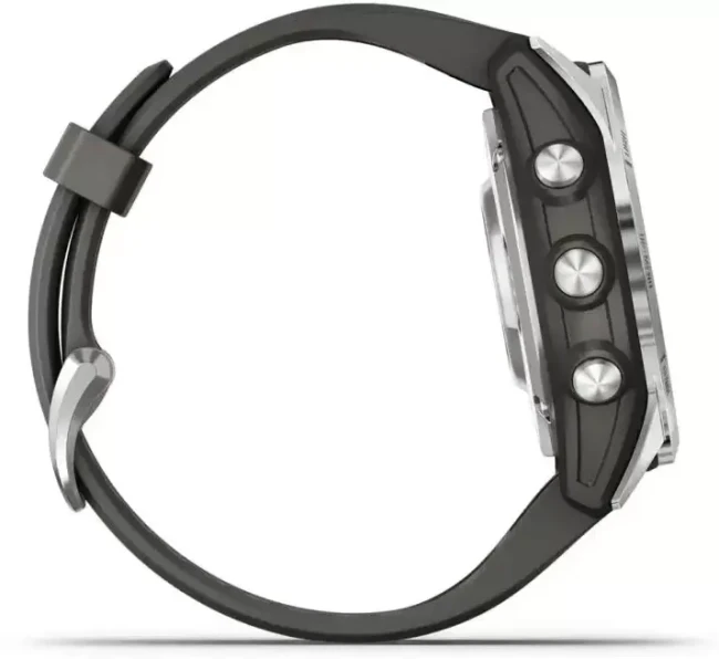 Умные часы Garmin Fenix 7S Pro Solar (серебро/графит) - фото4