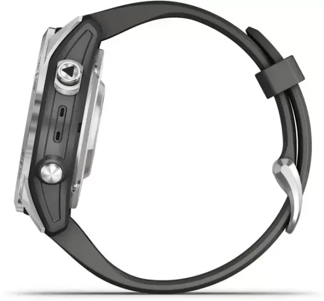 Умные часы Garmin Fenix 7S Pro Solar (серебро/графит) - фото6