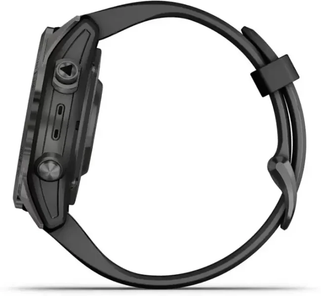 Умные часы Garmin Fenix 7S Pro Sapphire Solar (карбоново-серый титан/черный) - фото6