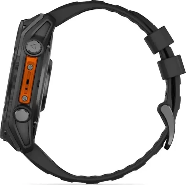 Умные часы Garmin Fenix 8 51мм (серый, черный силиконовый ремешок) - фото5