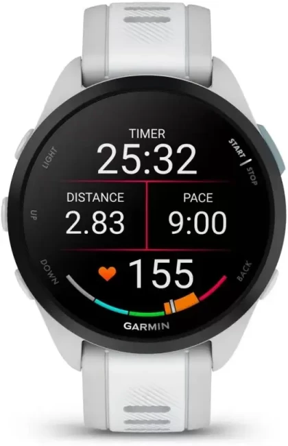 Умные часы Garmin Forerunner 165 Music (туманно-серый/белый камень) - фото2