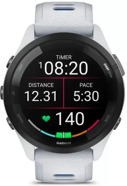 Умные часы Garmin Forerunner 265 (белый камень/синий) - фото2